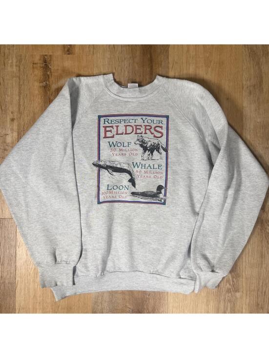 Fruit of the Loom Other - 90s Respect Your Elders Animal Crewneck Size XL